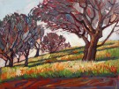 "Oaks in Autumn" - Oil