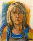 "Bored One Night" by Penelope Lentz - Oil