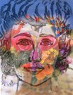 "Life's A Trip" by Barbara Rosenthal - Etching on Fabric Over a Digital Collage